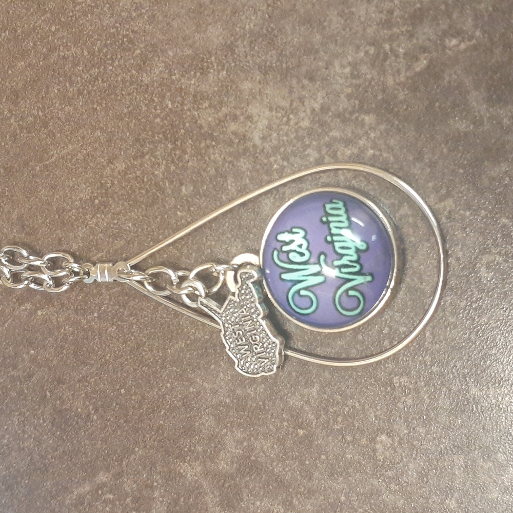 West Virginia Pendant with Charm